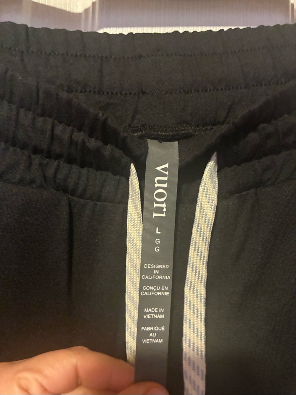 Vuori Ponto Performance Jogger Black Heather Pants V438 - Men's large - Picture 3 of 5